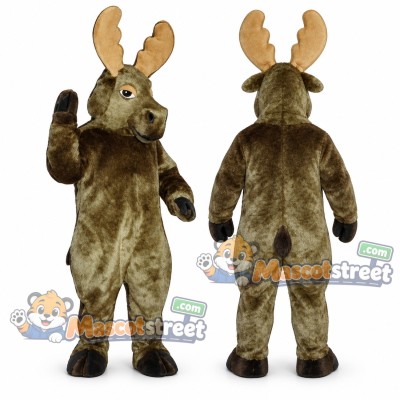 Brown Moose Mascot Costume Brown Moose Mascot Costume