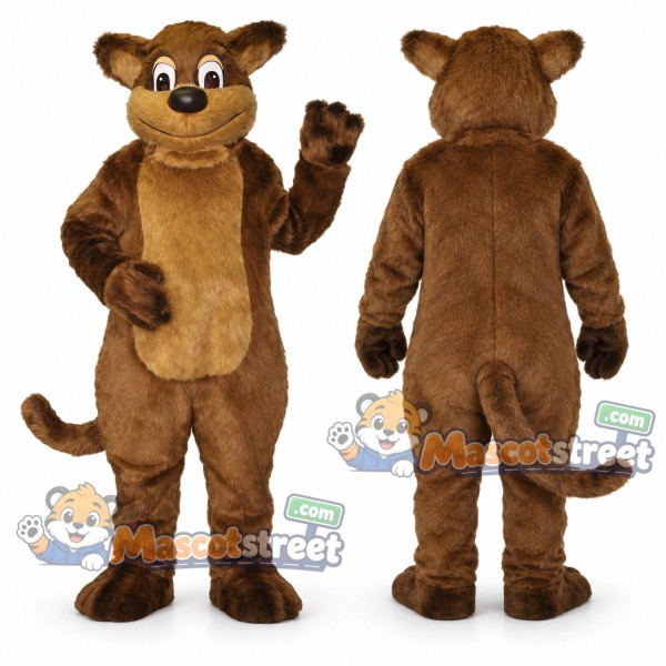 Brown Muskrat Mascot Costume