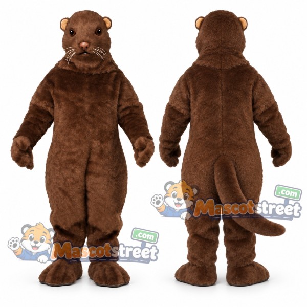 Brown Mink Mascot Costume