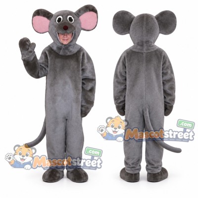 Gray Mouse Mascot Costume