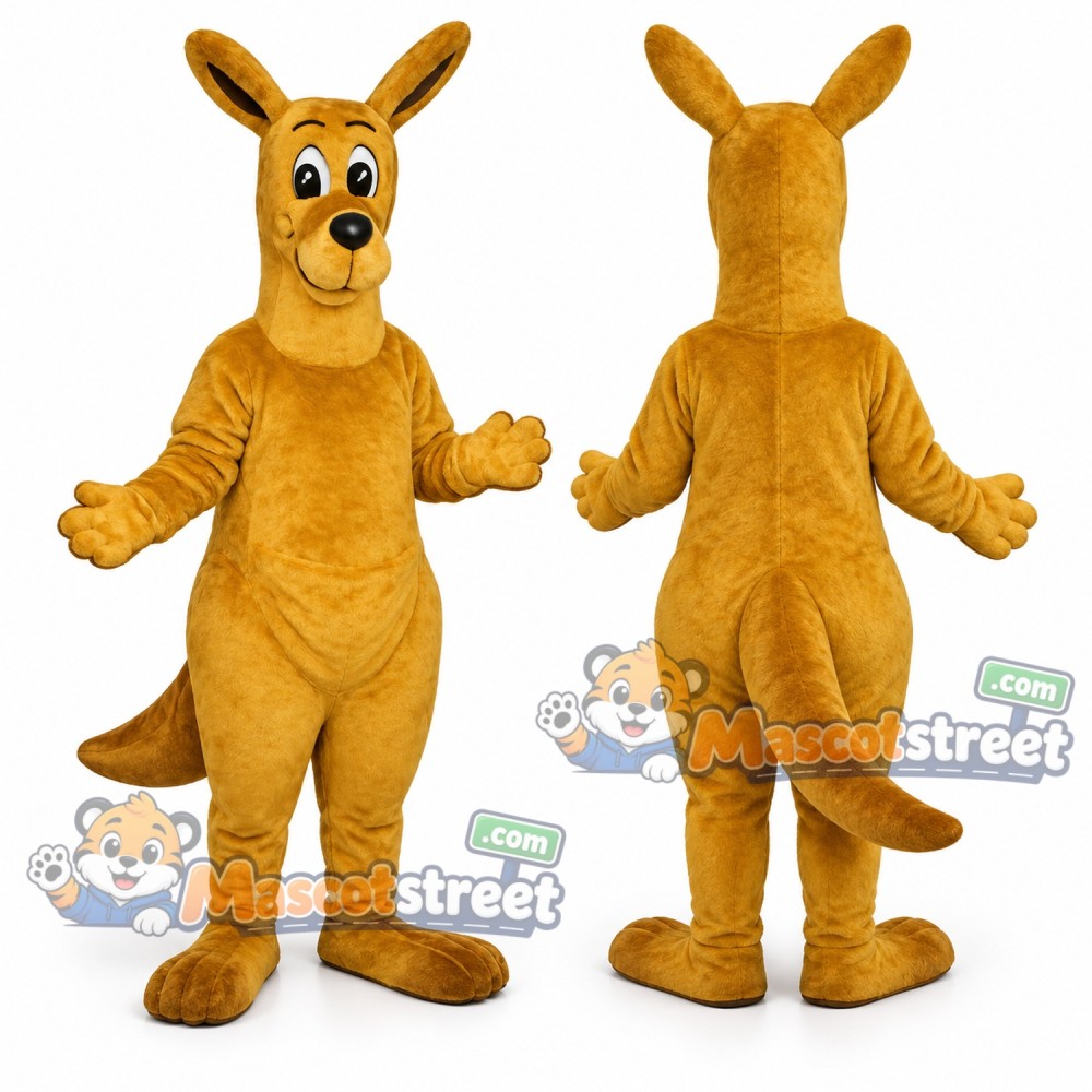 Brown Kangaroo Mascot Costume Brown Kangaroo Mascot Costume