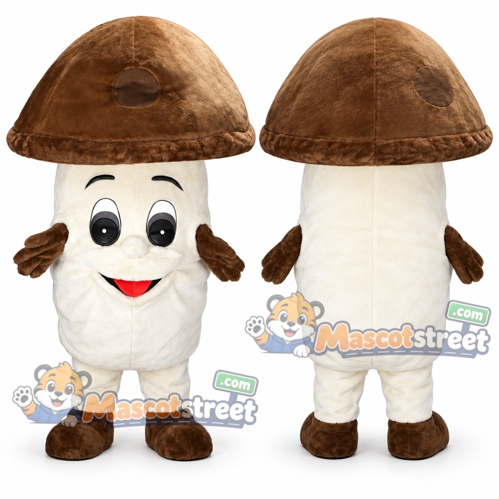 Brown Mushroom Mascot Costume