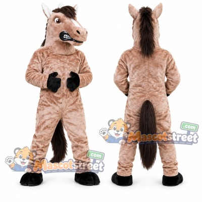 Pink Horse Mascot Costume Pink Horse Mascot Costume