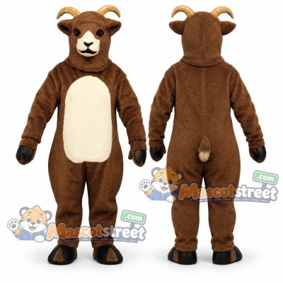 Brown Goat Mascot Costume