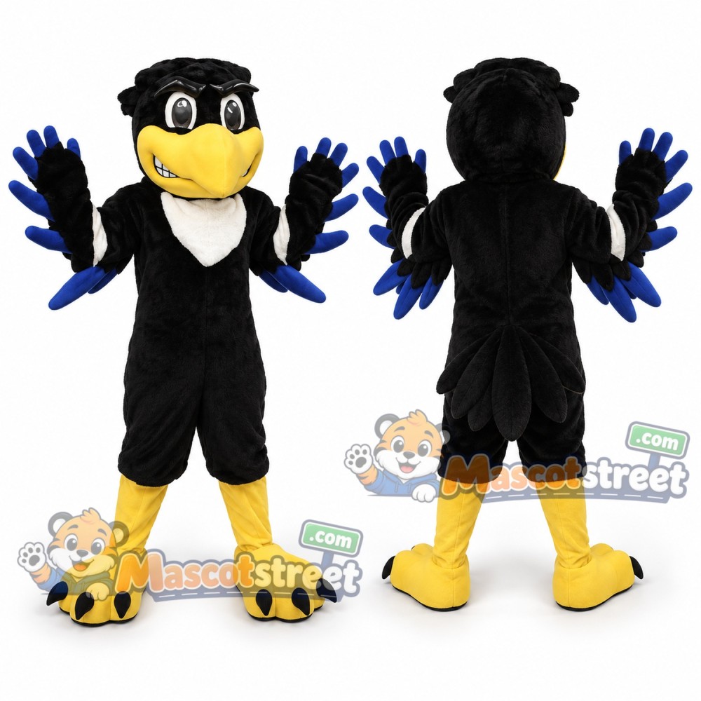 Black Hawk Mascot Costume Black Hawk Mascot Costume