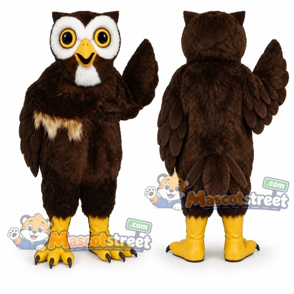 Brown Owl Mascot Costume