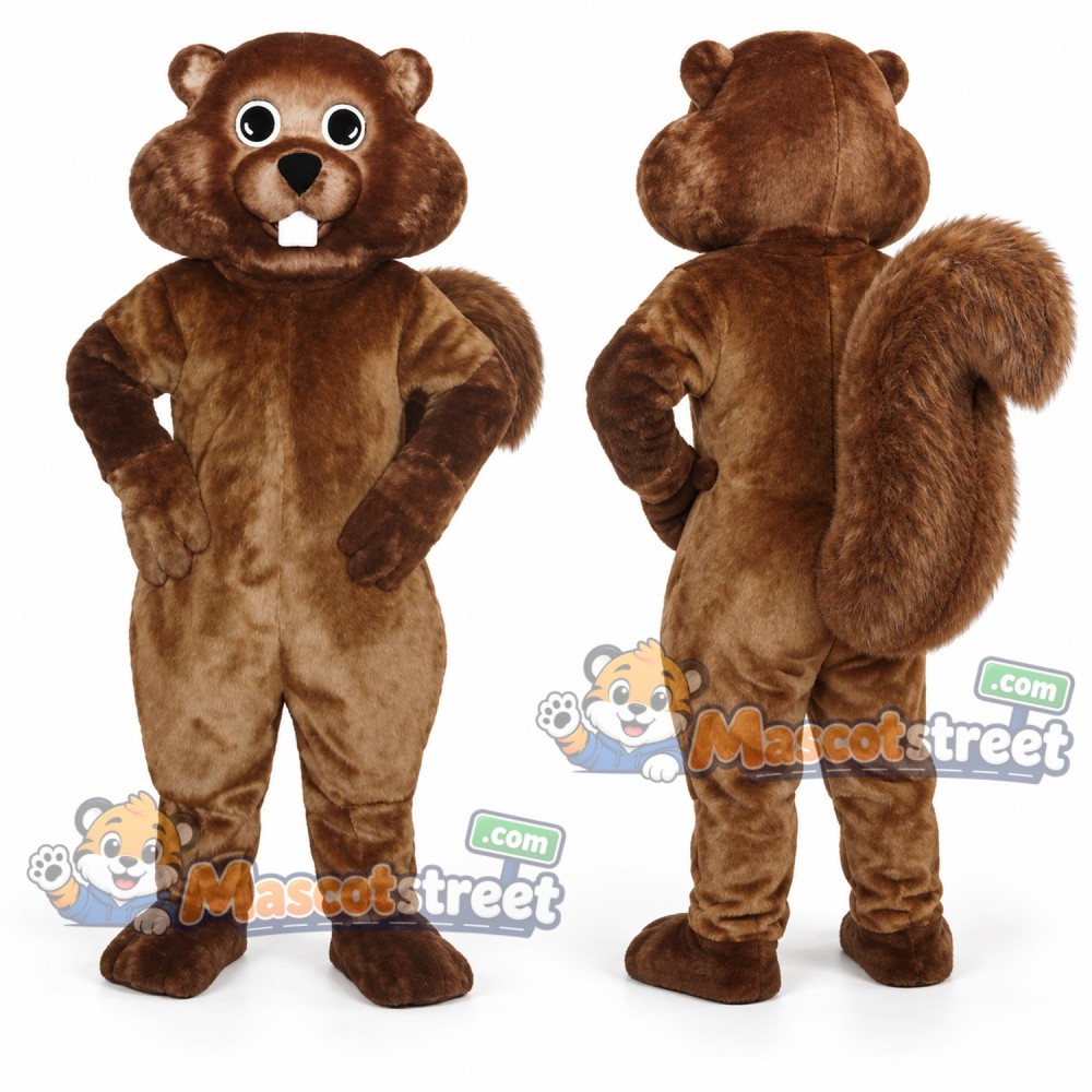 Brown Squirrel Mascot Costume