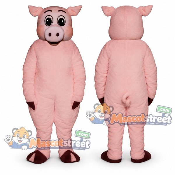 Pink Pig Mascot Costume