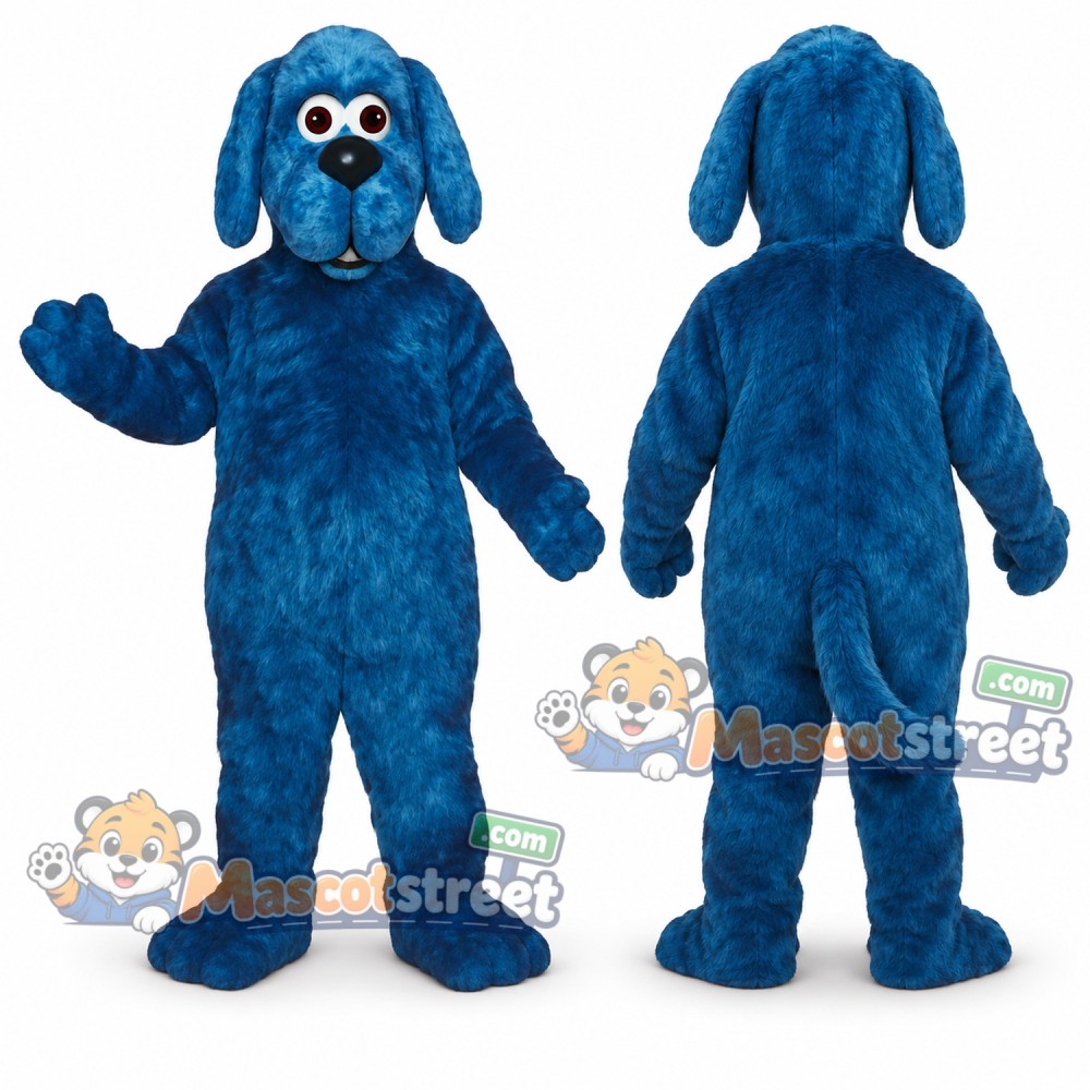 Blue Dog Mascot Costume Blue Dog Mascot Costume