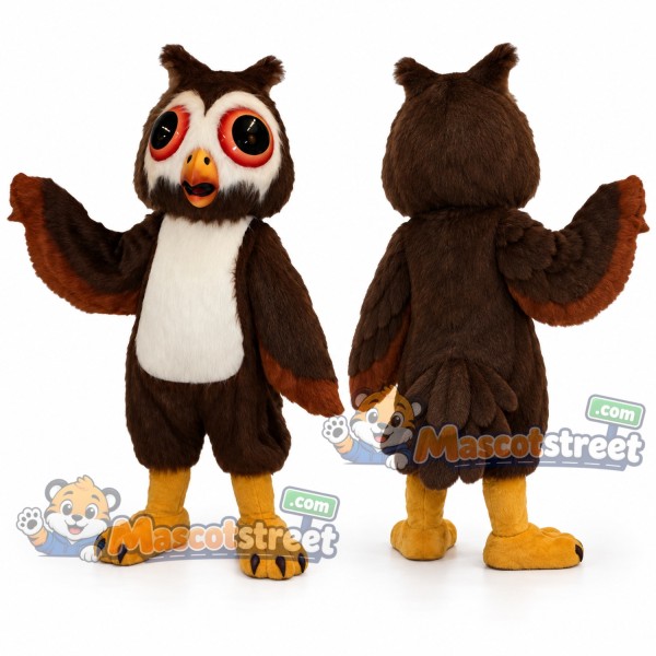 Brown Owl Mascot Costume