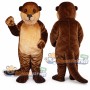 Brown Otter Mascot Costume
