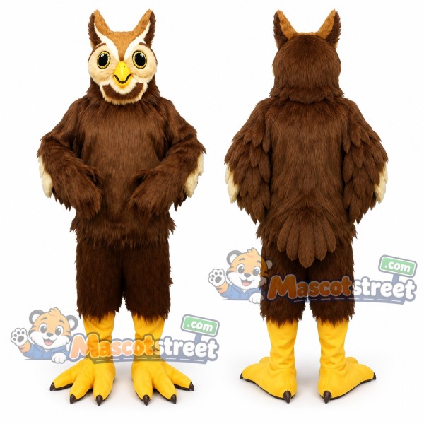 Brown Owl Mascot Costume