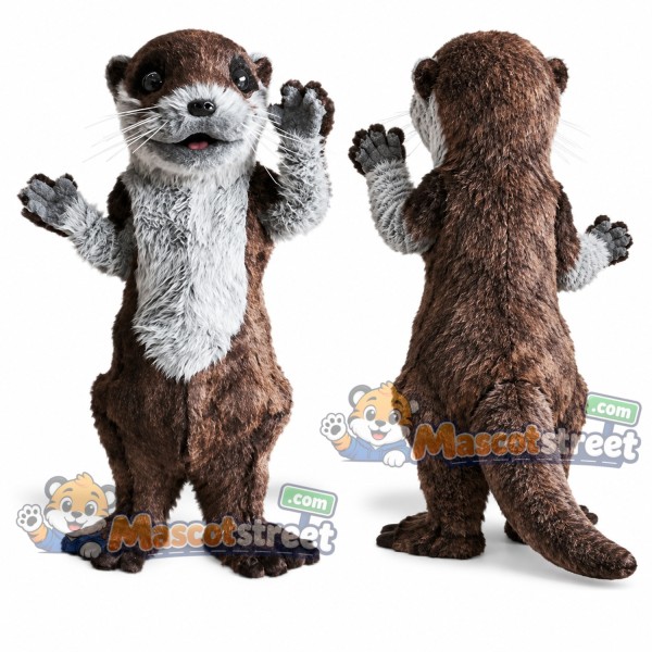 Brown Otter Mascot Costume