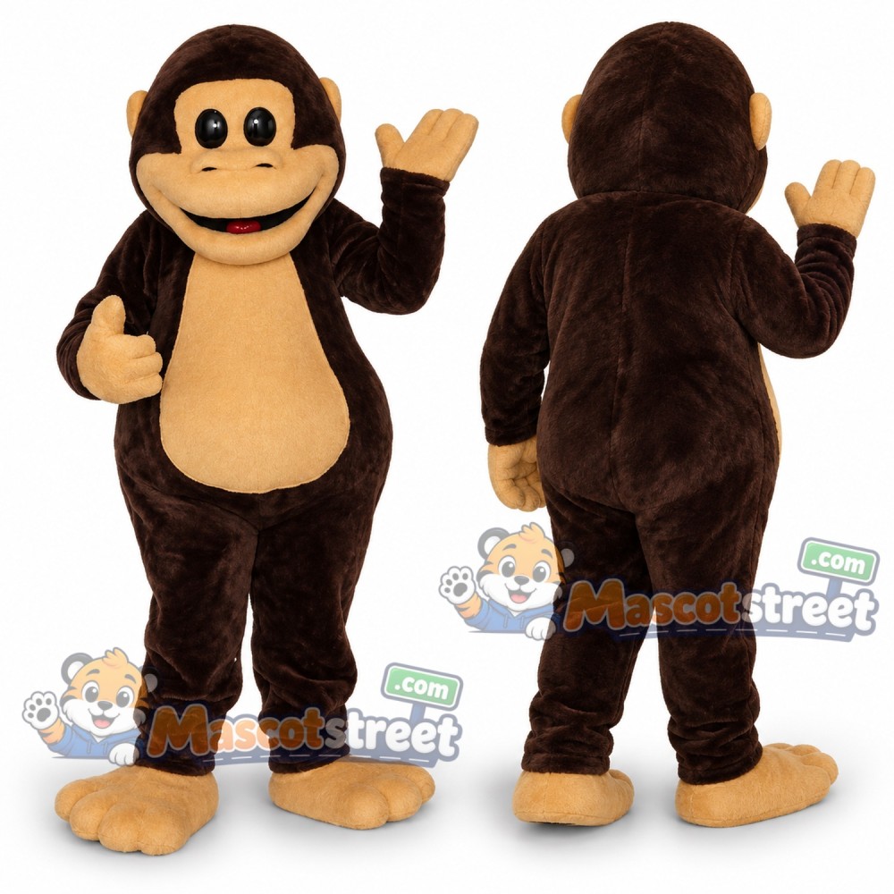 Brown Gorilla Mascot Costume