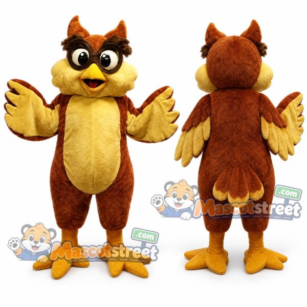 Brown Owl Mascot Costume