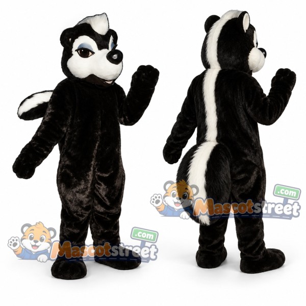 Black and White Skunk Mascot Costume