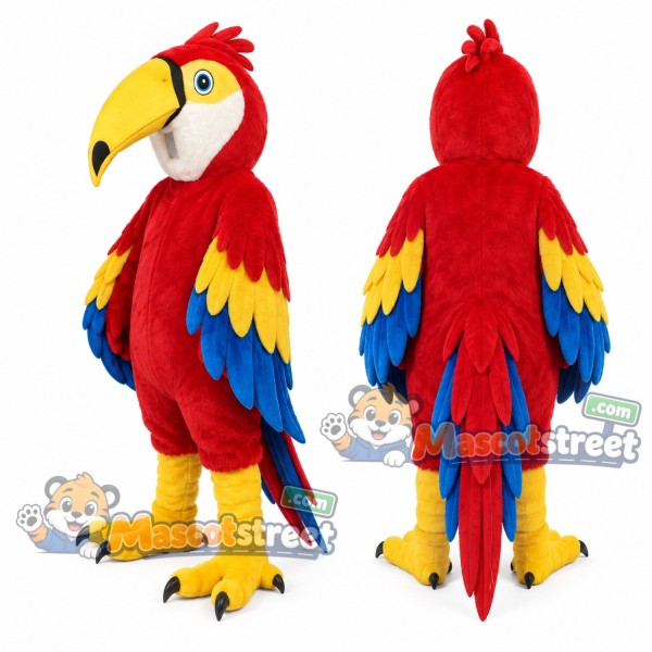 Red Parrot Mascot Costume