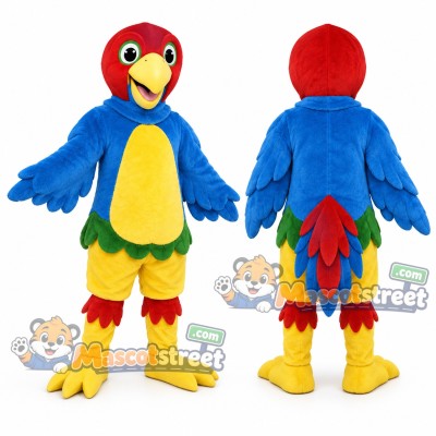 Blue Parrot Mascot Costume Blue Parrot Mascot Costume