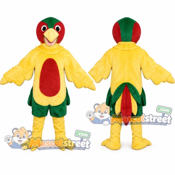 Yellow Parrot Mascot Costume