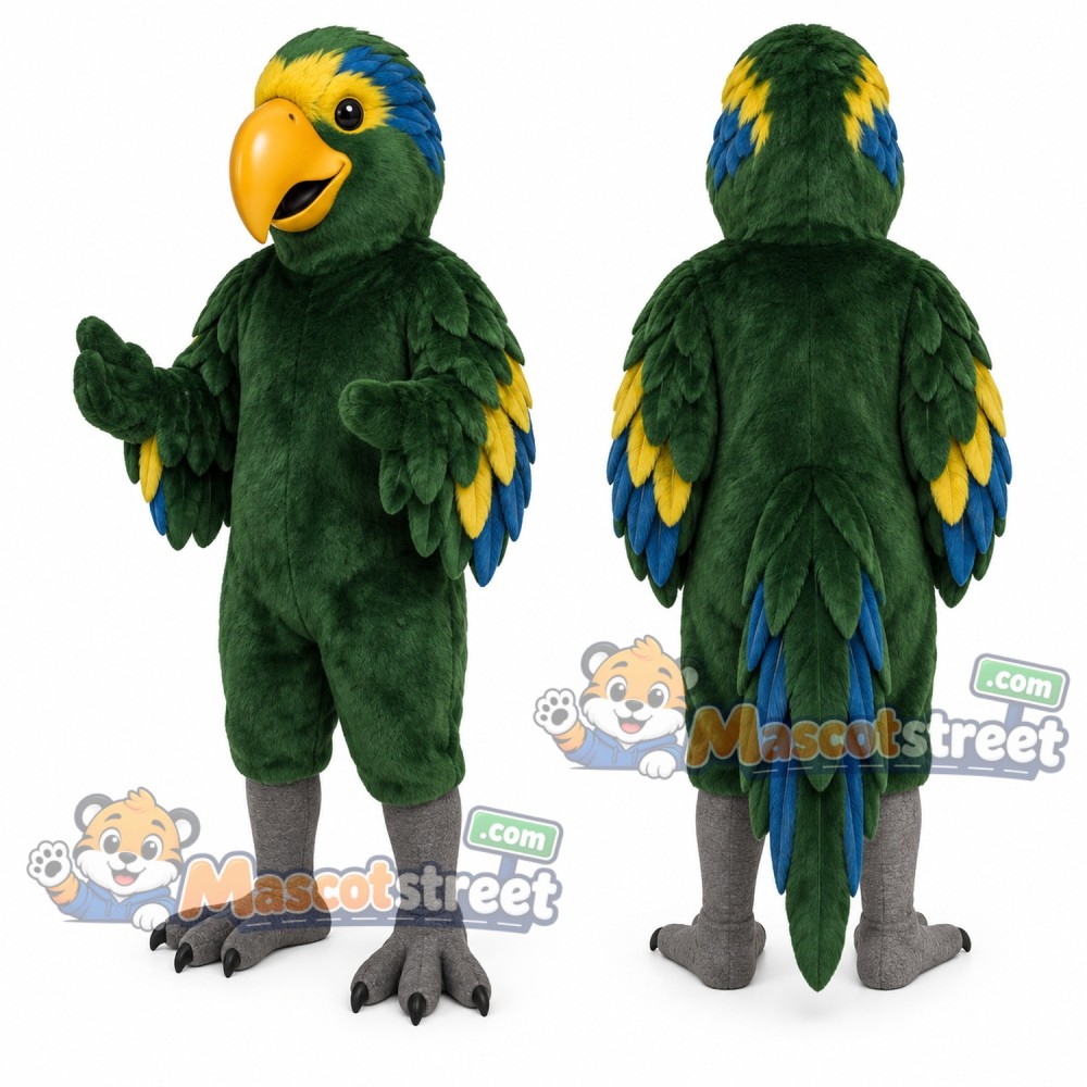 Green Parrot Mascot Costume