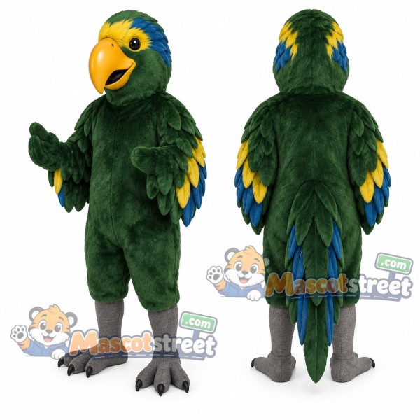 Green Parrot Mascot Costume