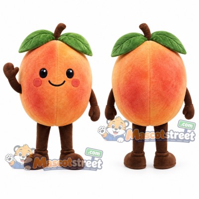 Peach Mascot Costume Peach Mascot Costume