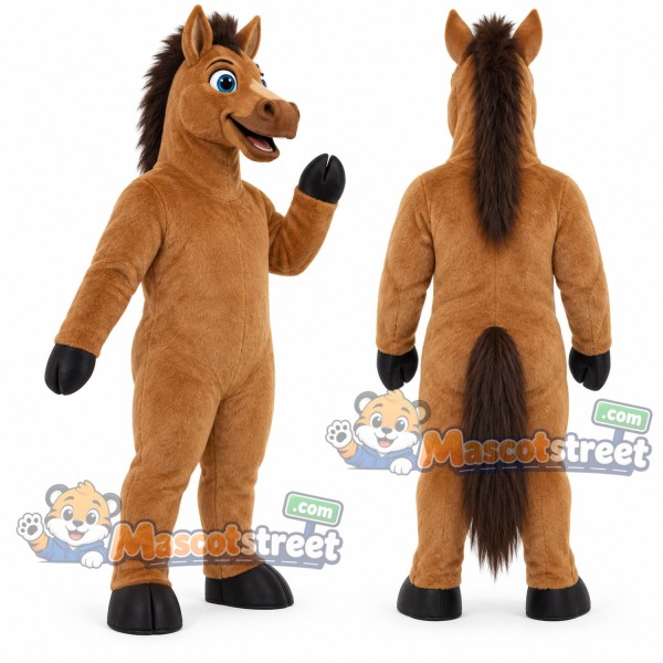 Brown Horse Mascot Costume