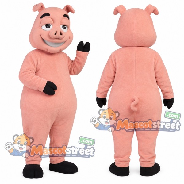Pink Pig Mascot Costume