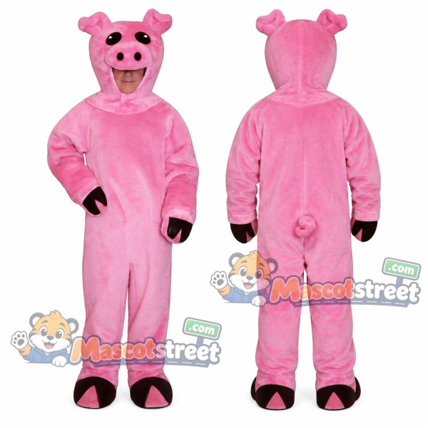 Pink Pig Mascot Costume