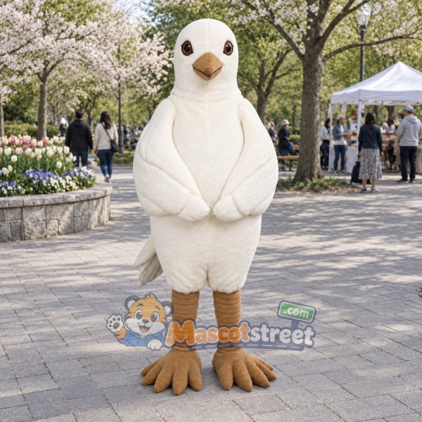 White Pigeon Mascot Costume