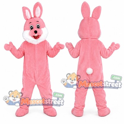 Pink Rabbit Mascot Costume Pink Rabbit Mascot Costume