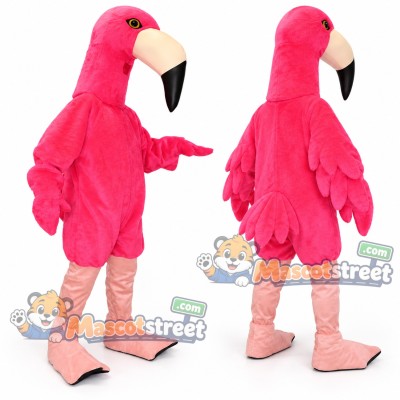 Pink Flamingo Mascot Costume
