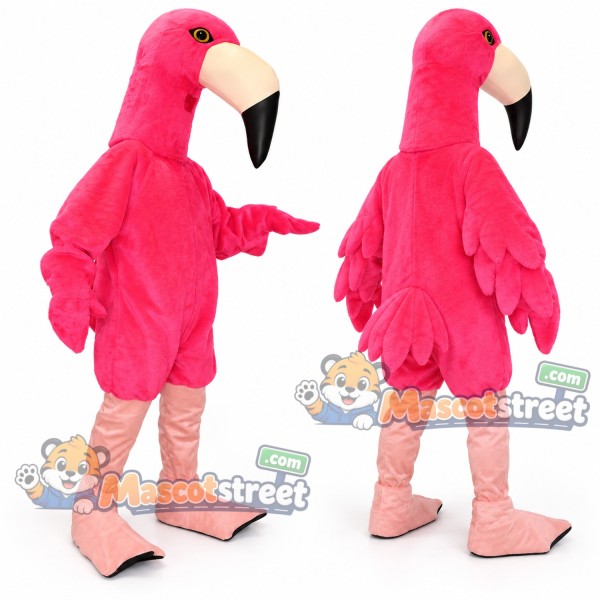 Pink Flamingo Mascot Costume