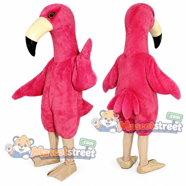Pink Flamingo Mascot Costume