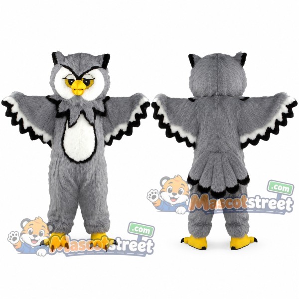 Gray Owl Mascot Costume