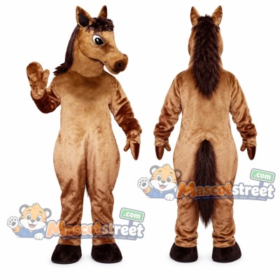 Brown Pony Mascot Costume Brown Pony Mascot Costume