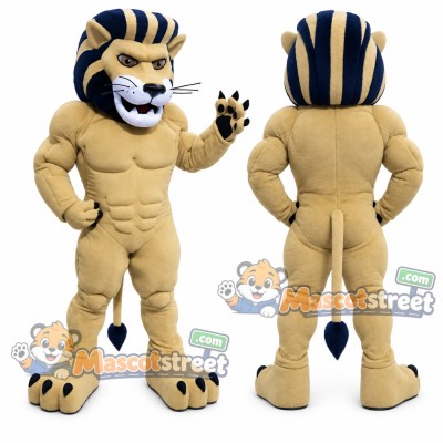 Tan Lion Mascot Costume Tan Lion Mascot Costume
