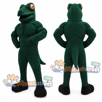 Green Lizard Mascot Costume Green Lizard Mascot Costume
