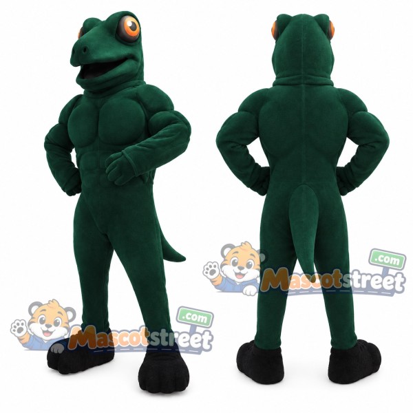 Green Lizard Mascot Costume