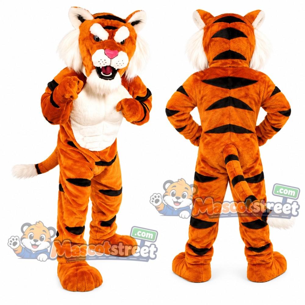 Orange Tiger Mascot Costume