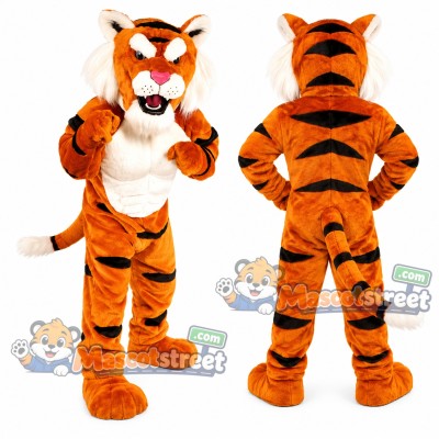 Orange Tiger Mascot Costume