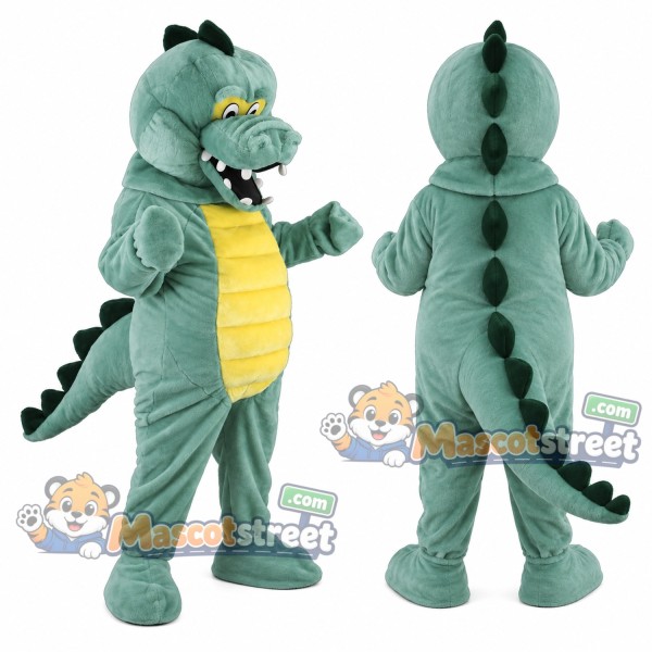 Teal Crocodile Mascot Costume