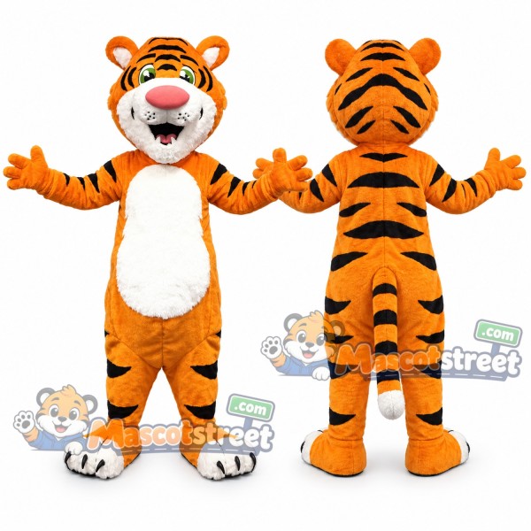 Orange Tiger Mascot Costume