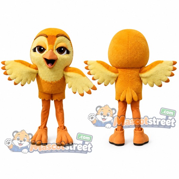 Gold Bird Mascot Costume