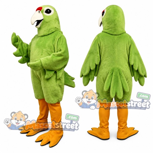 Green Parrot Mascot Costume