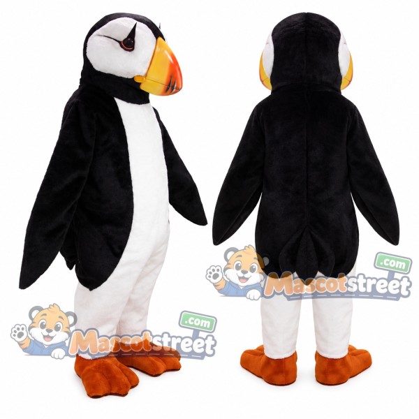 Black and White Puffin Mascot Costume