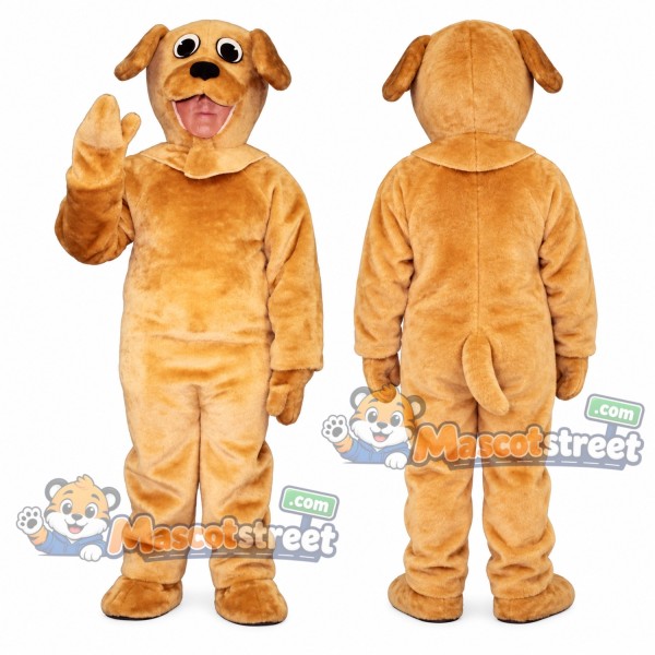 Golden Puppy Mascot Costume