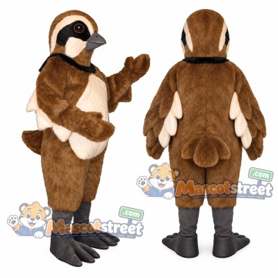 Brown Quail Mascot Costume Brown Quail Mascot Costume