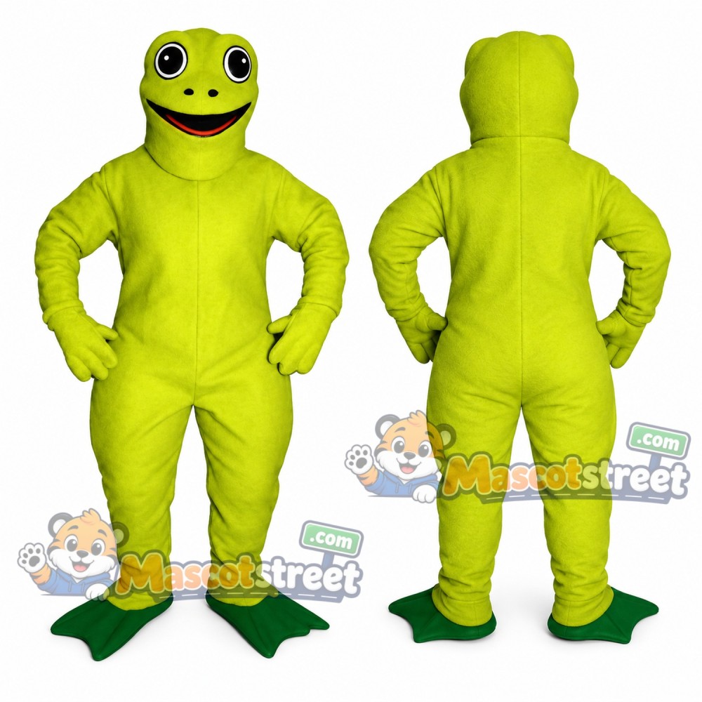 Green Toad Mascot Costume