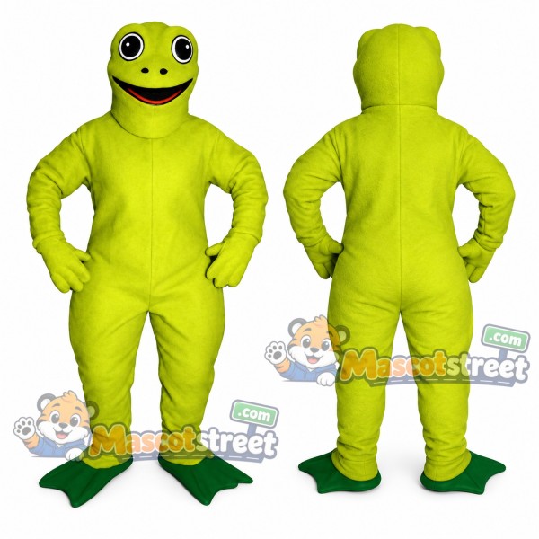 Green Toad Mascot Costume